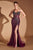 Beaded Strapless Fitted Dress La Divine CD727