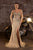 Beaded Strapless Fitted Dress La Divine CD727