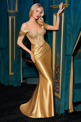 Off the Shoulders Fitted Evening Dress La Divine CD729 – Sparkly Gowns