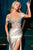 Off the Shoulders Fitted Evening Dress La Divine CD729