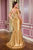 Curves La Divine CD729C Off the Shoulders Fitted Evening Dress