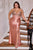 Curves La Divine CD729C Off the Shoulders Fitted Evening Dress