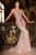 Ladivine CD767 Strapless Crystal Fitted Evening Dress