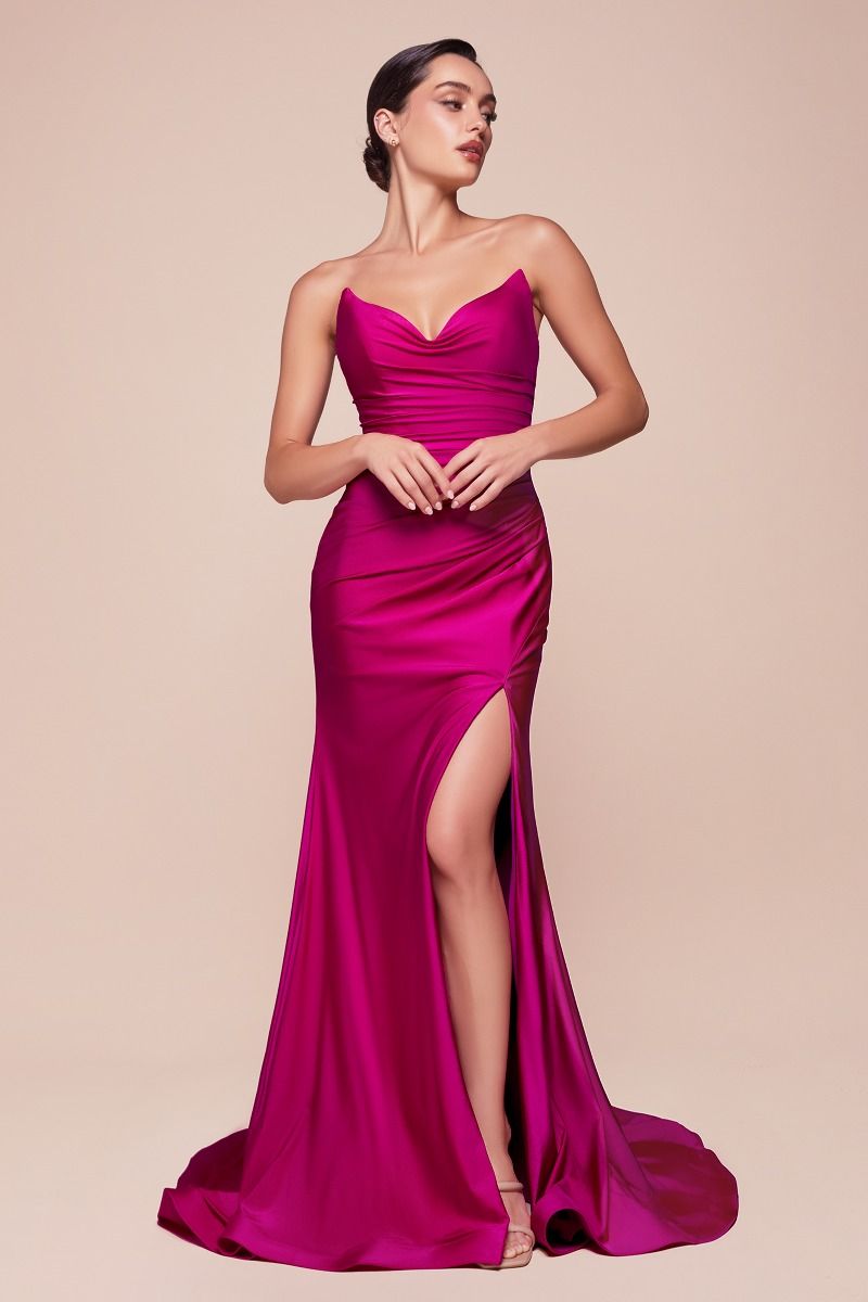 Strapless Fitted Prom Dress CD791B Sparkly Gowns Strapless Fitted Prom Dress CD791B Sparkly Gowns