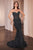 Strapless Crystal Fitted Gown CD794