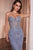 Strapless Crystal Fitted Gown CD794