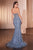 Strapless Crystal Fitted Gown CD794