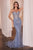 Strapless Crystal Fitted Gown CD794