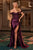 Ladivine CD803 Lace and Satin Fitted Gown