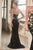Strapless Floral Sequin Dress CD811