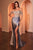Off the Shoulder Satin Gown CD821