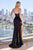 Fitted Lace and Satin Gown CD831