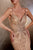 Rhinestone Embellished Fitted Gown CD845