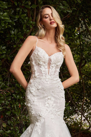 Layered Mermaid Lace Wedding Dress CD856W