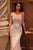 Fringe Embellished Mermaid Gown CD866