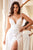 Plunging Neckline Minimalist Satin Long Gown Cinderella CD903W
