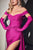 Off The Shoulder Matching Gloves Long Gown CD988