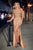 Beaded Embellishment Fitted Long Gown CDS430