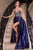 Fitted Beaded Embellishment Satin Dress CDS440