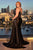 Fitted Beaded Embellishment Satin Dress CDS440