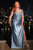 Fitted Beaded Embellishment Satin Dress CDS440