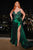 Fitted Beaded Embellishment Satin Dress CDS440