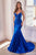 Glitter and Lace Mermaid Gown CDS470