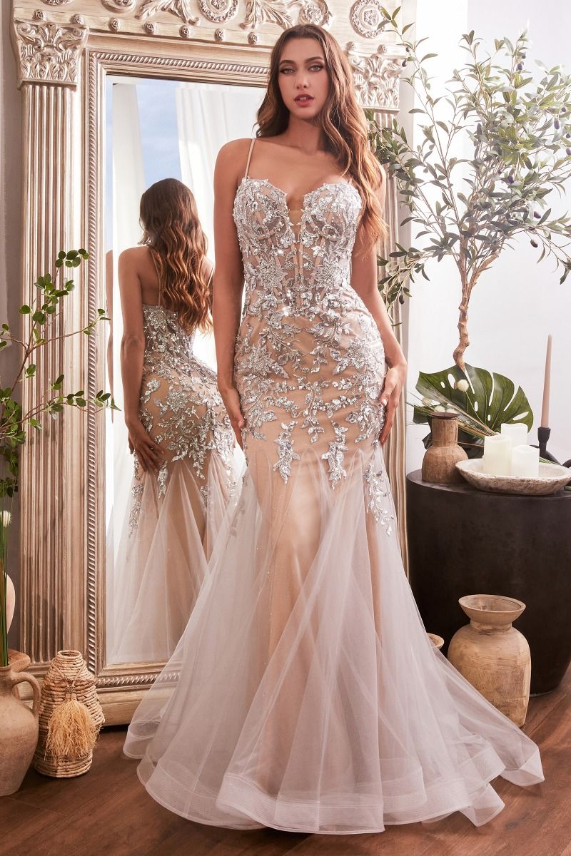 Sequin Floral Mermaid Gown Ladivine CDS488 ON SALE SIZE 6 Sparkly Gowns Sequin Floral Mermaid Gown Ladivine CDS488 ON SALE SIZE 6 Sparkly Gowns