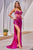 Strapless Lace and Satin Dress CDS489