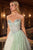 Ladivine CDS541 Crystal Embellished A-Line Gown