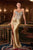 Ladivine CDS546 Strapless Crystal- Incrusted Evening Dress