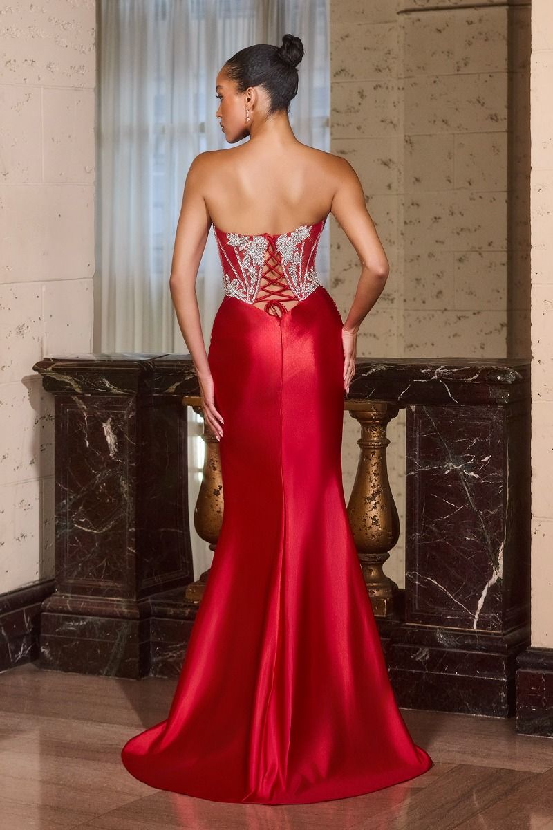 Ladivine CDS546 Strapless Crystal- Incrusted Evening Dress Sparkly Gowns Ladivine CDS546 Strapless Crystal- Incrusted Evening Dress Sparkly Gowns