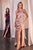 Halter Satin Fitted Dress CH031