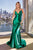 Fitted Stretch Satin Gown CH062
