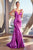 Fitted Stretch Satin Gown CH062