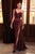 One Shoulder Sequined  Evening Gown La Divine CH182
