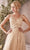 Sleeveless 3D Floral Appliques Lace A-line Prom Gown CD0181