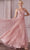 Sleeveless 3D Floral Appliques Lace A-line Prom Gown CD0181