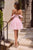 La Divine CJ420 Glitter Tulle Corset Homecoming Mini Dress