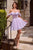 La Divine CJ420 Glitter Tulle Corset Homecoming Mini Dress