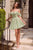 La Divine CJ420 Glitter Tulle Corset Homecoming Mini Dress