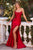 Strapless Embellished   Fitted Gown La Divine CM376