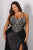 Crystal Fitted Beaded Gown La Divine CM377