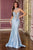 Halter Neckline Crystal with Overskirt  La Divine CM391