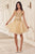 Sequin Beaded A-Line Short Dress CY019