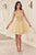 Beaded A-Line Tulle Short Dress CY022