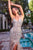 Ladivine CK2408  Crystals and Sequins Beaded Fitted Evening Gown