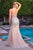 Ladivine CK2408  Crystals and Sequins Beaded Fitted Evening Gown