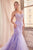 Embellished Pastel Mermaid Dress La Divine D145