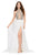 Ashley Lauren 11248 Chiffon Gown with Crystal Beaded Bustier